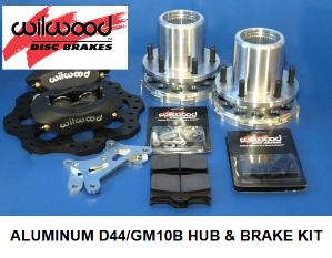 DANA 44 & 10 BOLT ALUMINUM HUB & BRAKE KIT   