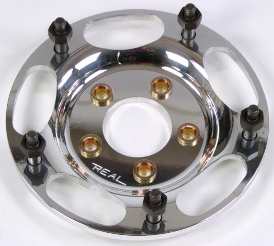 POLISHED ALUMINUM WIDE 5 ADAPTERS 